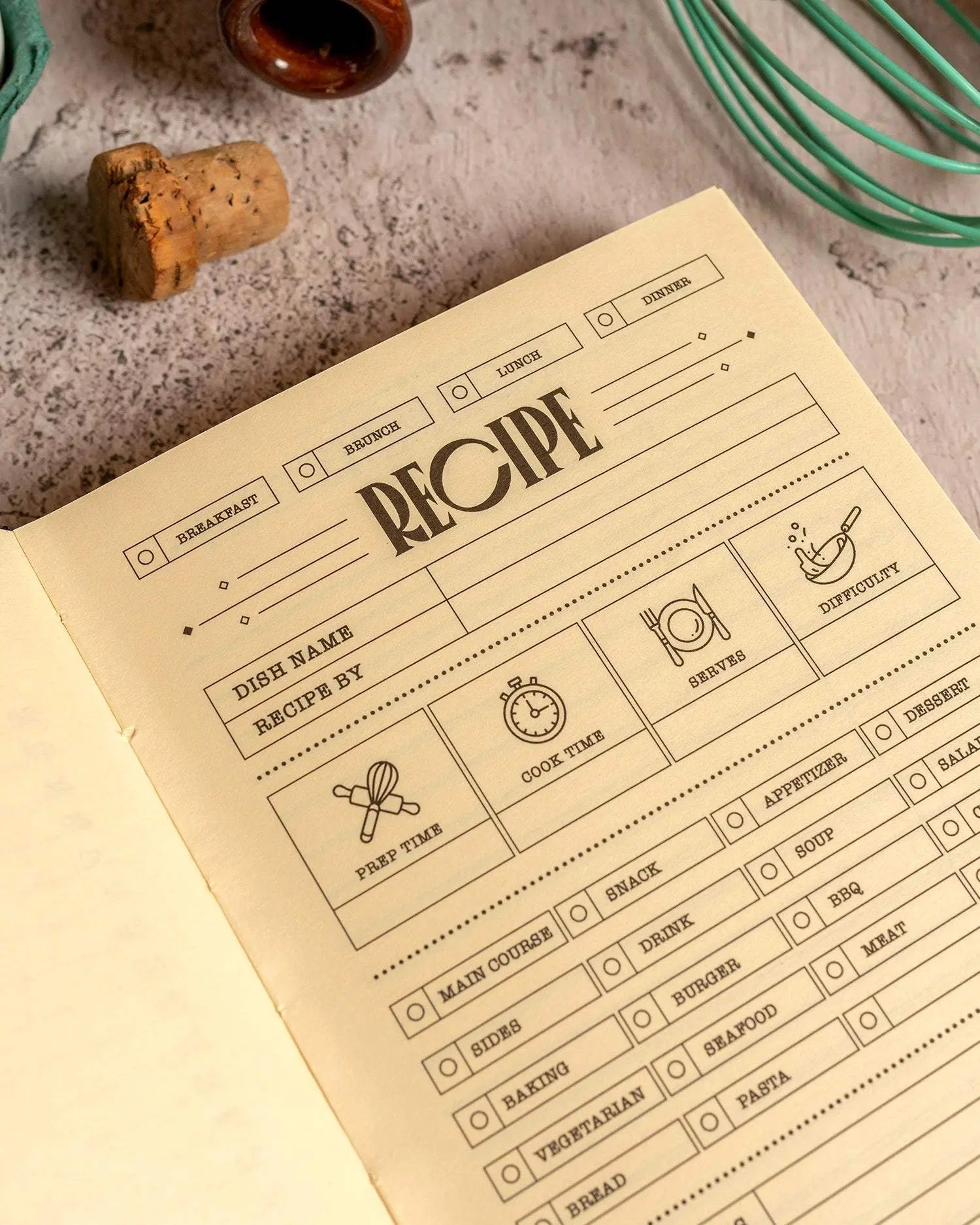 My Recipe Journal v.2 Mytype.store
