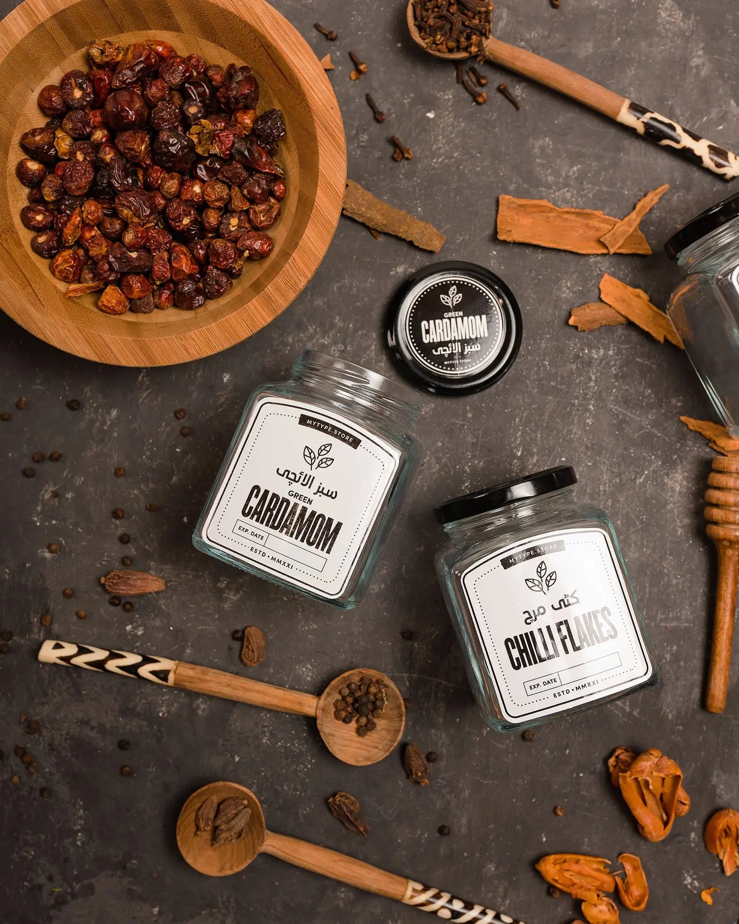 Spice Jars & Labels Mytype.store