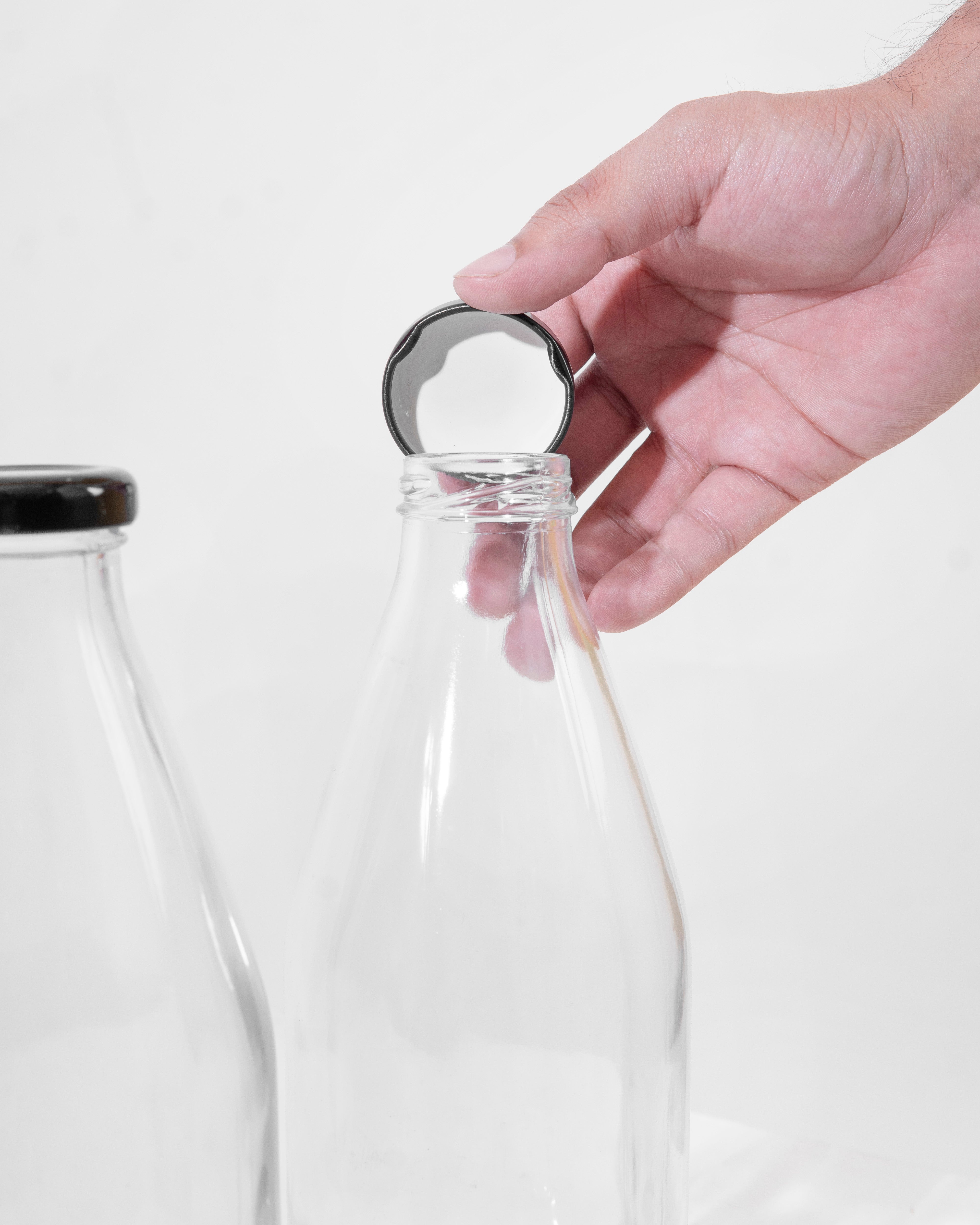 1 litre Milk Bottle-Glass