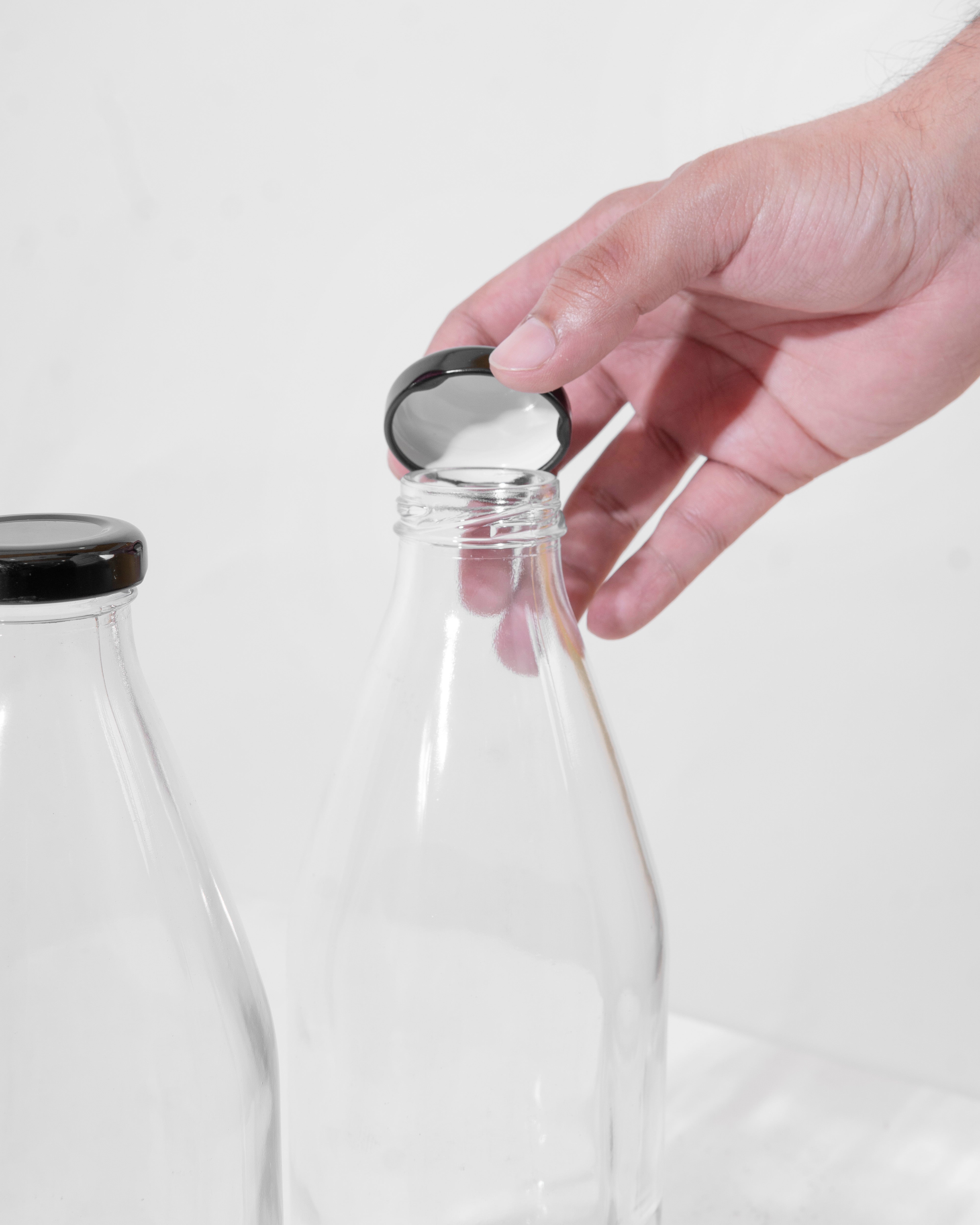 1 litre Milk Bottle-Glass